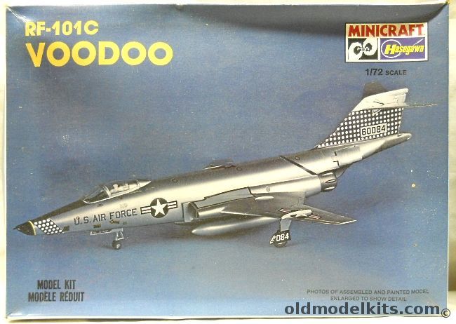 Hasegawa 1/72 McDonnell Douglas RF-101C Voodoo, 1037 plastic model kit